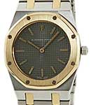 Royal Oak Ladies 33mm in Steel with Yellow Gold Bezel on Steel and Yellow Gold Bracelet with Grey Dial