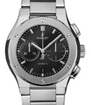 Classic Fusion 45mm Chronograph in Titanium on Titanum Bracelet with Black Dial