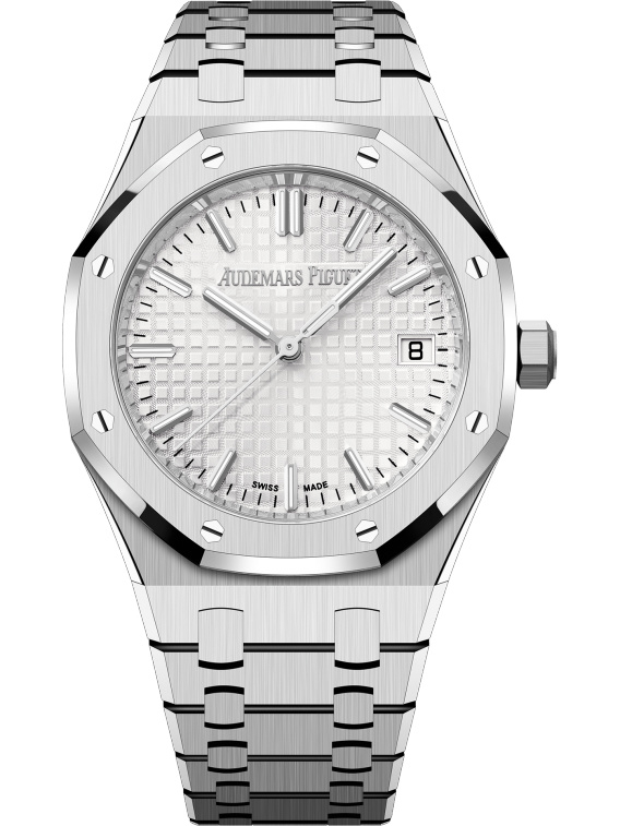Royal Oak Automatic 34mm 50th Anniversary in Steel on Steel Bracelet with Silver Dial