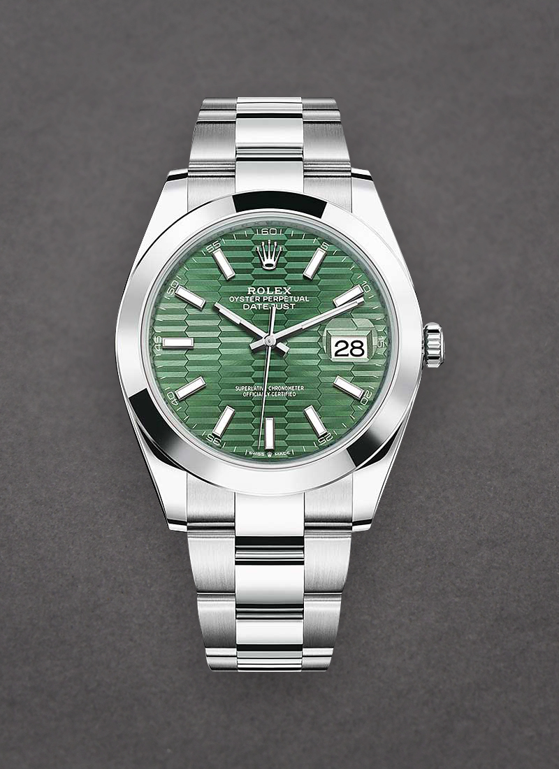 Rolex Unworn Datejust 41mm in Steel with Smooth Bezel