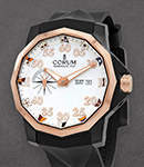 Admiral's Cup Competition 48 in Titanium On Black Rubber Strap with White Dial