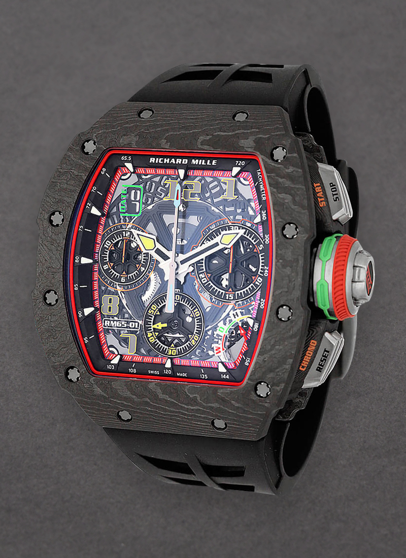 Richard Mille Rm65-01 Split-seconds Chronograph in NTPT Carbon with Titanium