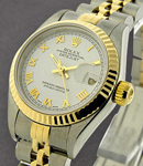 Lady''s 2-Tone Datejust on Jubilee Bracelet with White Roman Dial