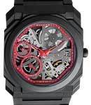 Octo Finissimo 40mm in Black Ceramic - Limited 180 Piece on Black Ceramic Bracelet with Skeleton Dial