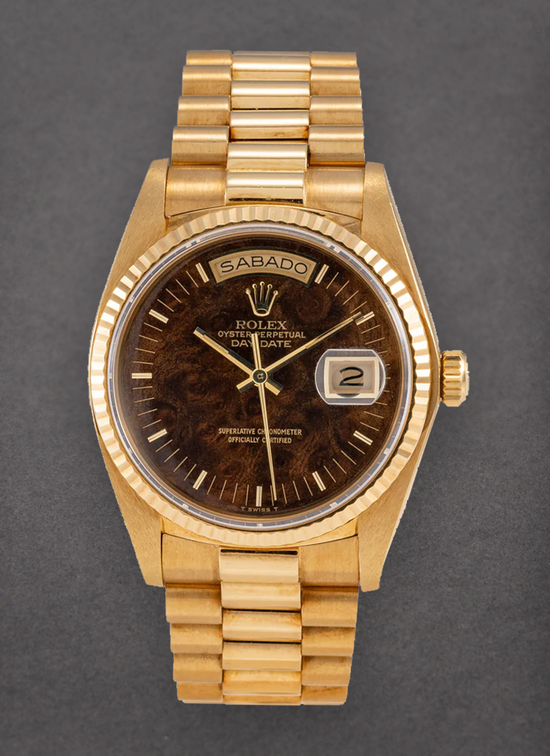 Pre-Owned Rolex Day-Date - President - Yellow Gold - Fluted Bezel - 36mm 