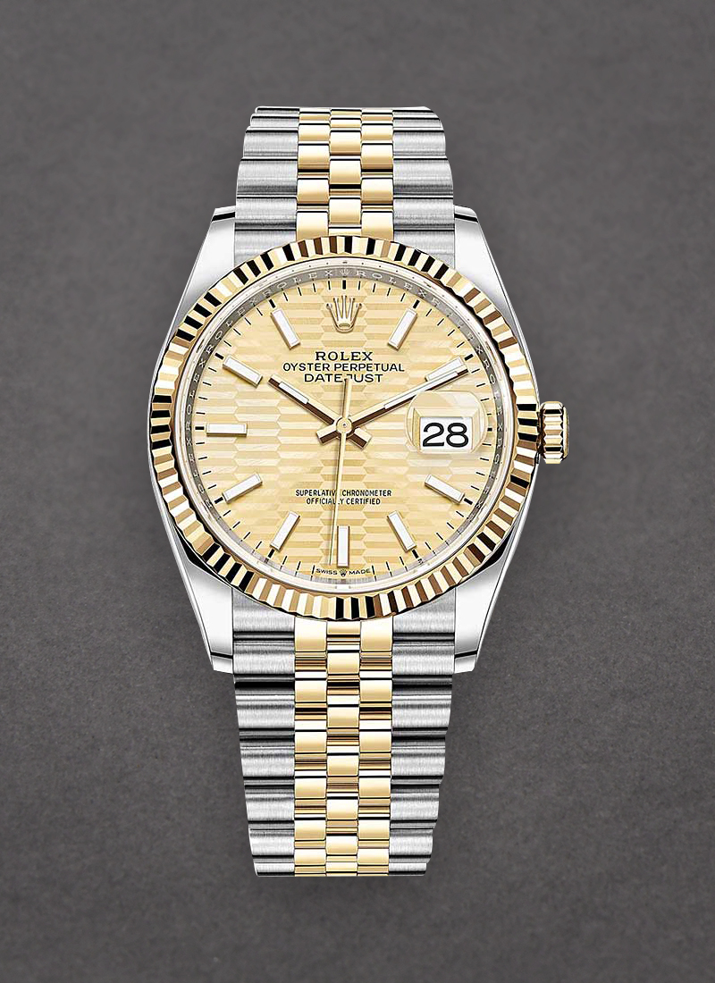 Rolex Unworn Datejust 41mm 2-Tone with Jubilee Bracelet with Fluted Bezel