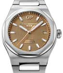 Laureato 38mm Automatic in Steel on Steel Bracelet with Copper Guilloche Texture Dial