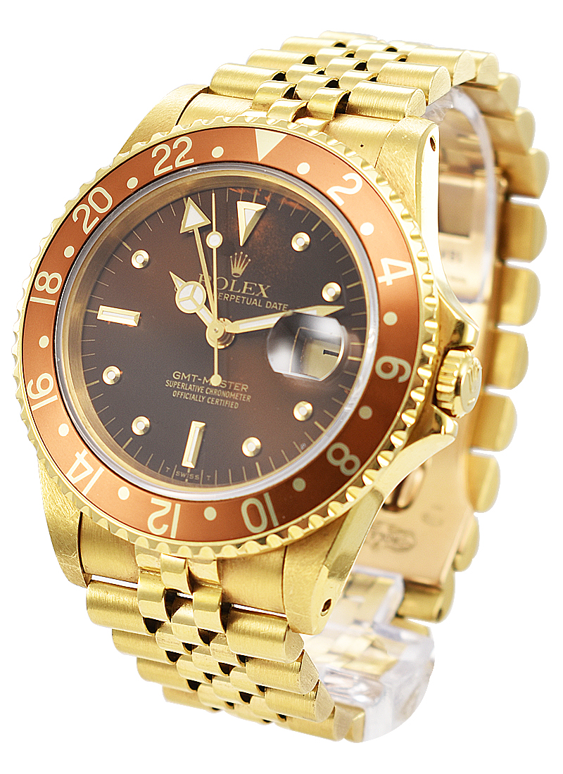 Pre-Owned Rolex GMT Master 1 in Yellow Gold
