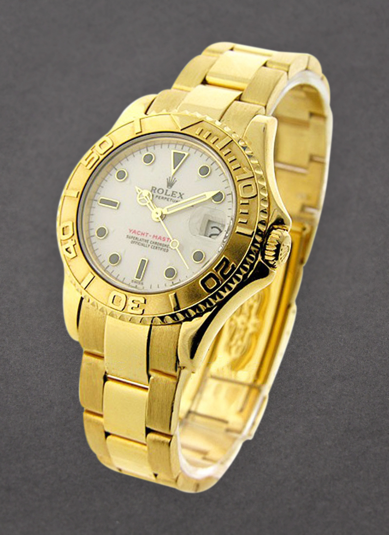 Pre-Owned Rolex Yacht-master Mid Size 35mm in Yellow Gold