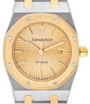 Royal Oak Automatic 33mm in Steel with Yellow Gold Bezel on Steel and Yellow Gold Bracelet with Champagne Dial