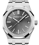 Royal Oak 41mm Automatic in Steel on Steel Bracelet with Grey Dial