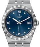 Royal Watch Automatic 38mm in Steel  on Steel Bracelet with Blue Diamond Dial