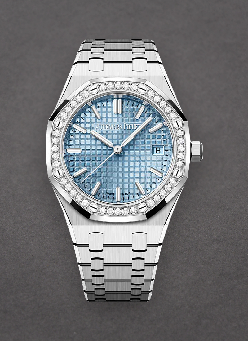 Audemars Piguet Royal Oak 34mm in Steel with Diamond Bezel