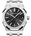 Royal Oak Automatic 41mm in Steel on Steel Bracelet with Black Dial