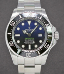 Sea Dweller 44mm in Steel with Black Ceramic Bezel on Oyster Bracelet with Black and Blue Dial