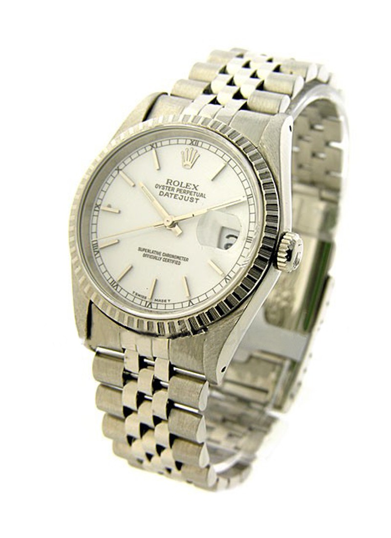 Pre-Owned Rolex Men's Datejust with Engine Bezel