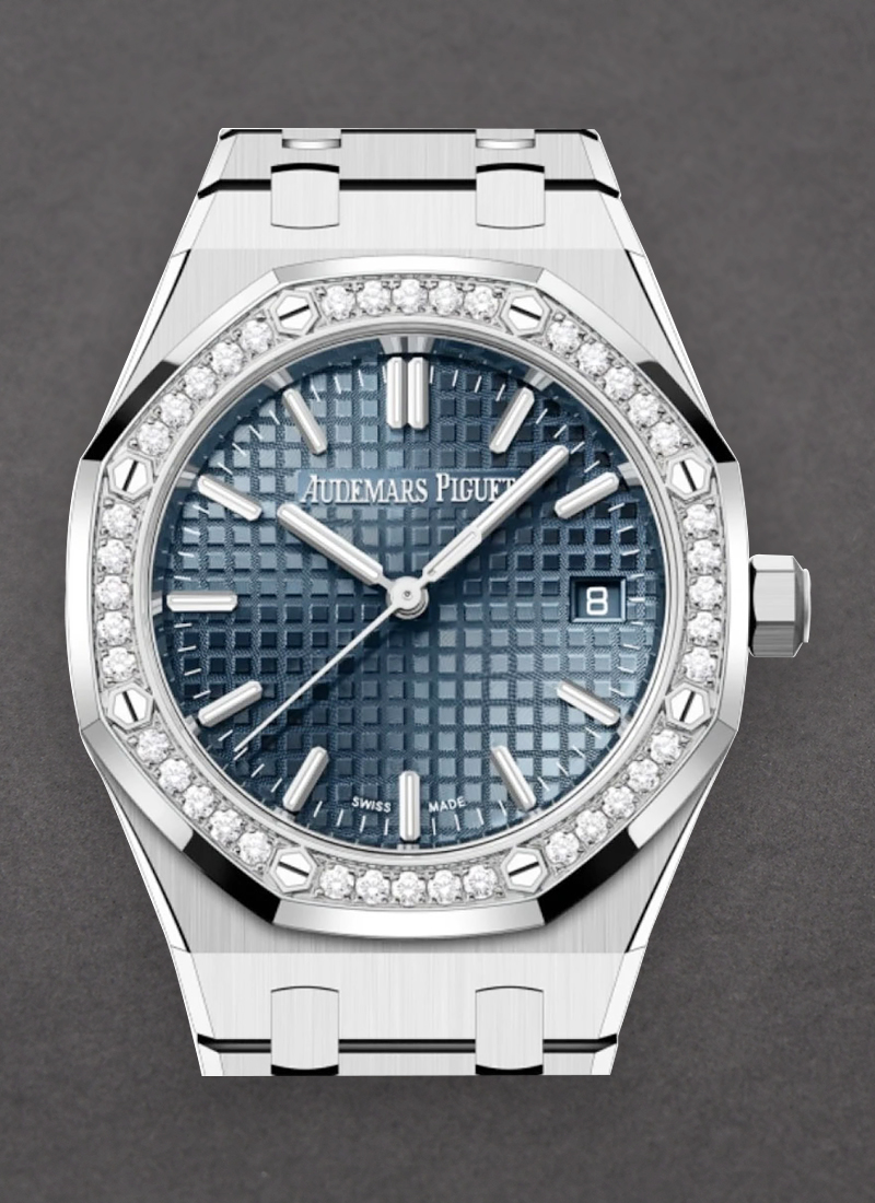 Audemars Piguet Royal Oak 34mm in Steel with Diamond Bezel