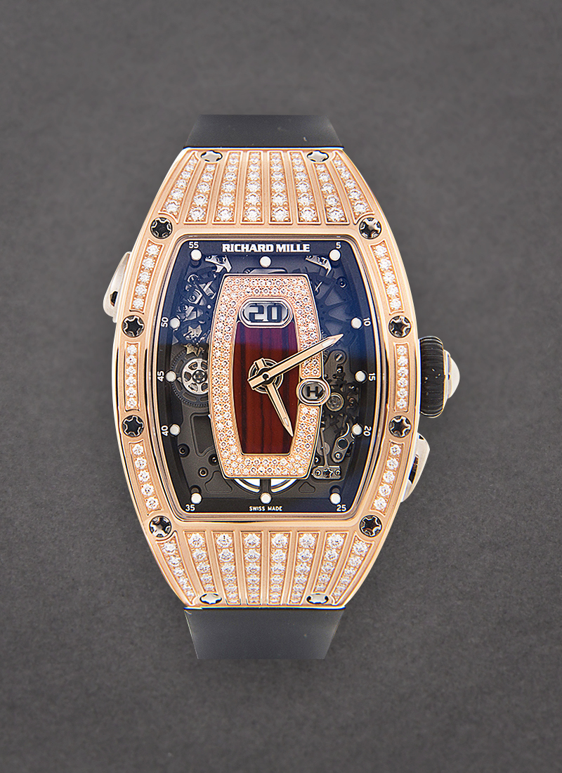 Richard Mille RM037 Automatic in Rose Gold with Pave Diamonds