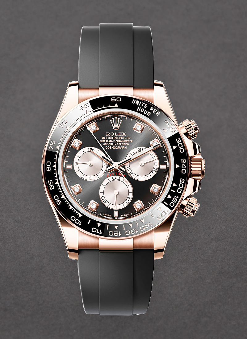 Rolex Unworn Daytona Cosmograph in Rose Gold with Black Bezel