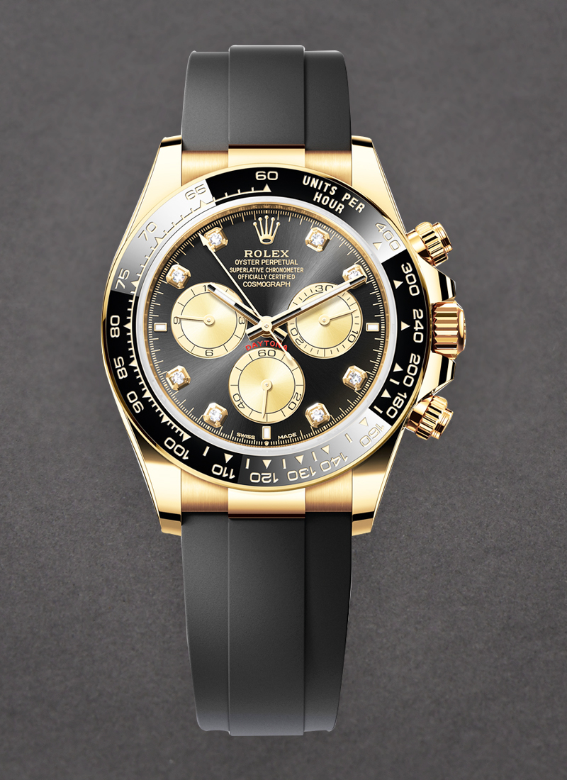 Rolex Unworn Daytona Cosmograph in Yellow Gold with Black Ceramic Bezel