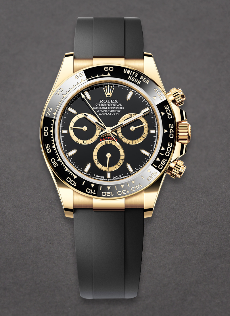 Rolex Unworn Daytona Cosmograph in Yellow Gold with Black Ceramic Bezel