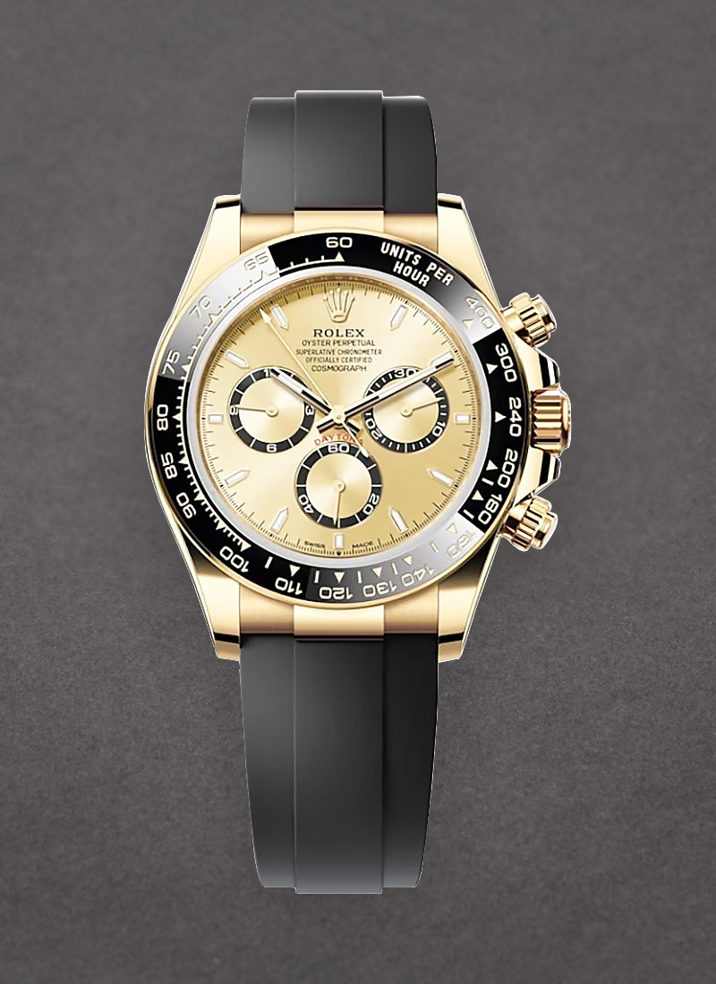 Rolex Unworn Daytona Cosmograph in Yellow Gold with Black Ceramic Bezel