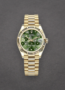 Rolex Unworn 278278-0046 President 31mm Mid Size in Yellow Gold with Fluted Bezel 278278-0046