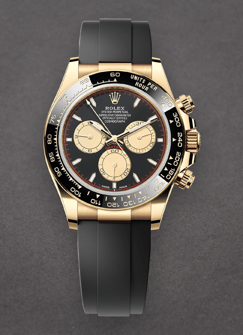 Rolex Unworn Daytona Cosmograph in Yellow Gold with Black Ceramic Bezel