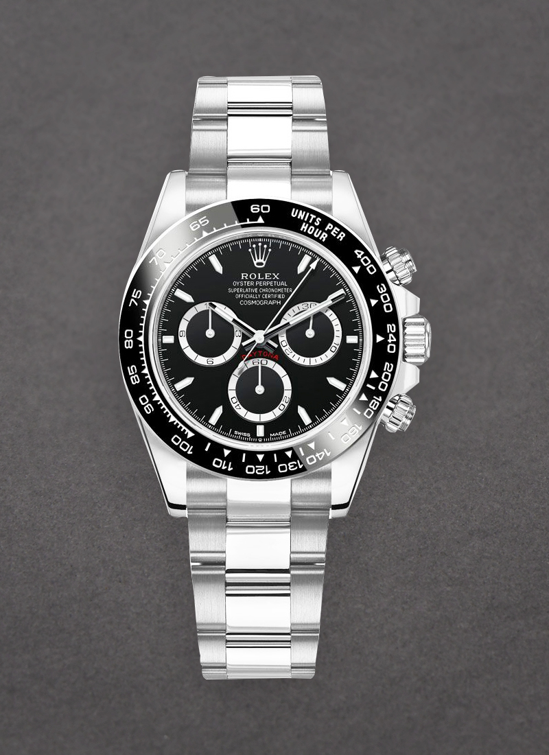 Rolex Unworn Daytona Cosmograph in Steel with Black Bezel