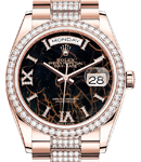 President Day-Date 36mm in Rose Gold with Diamond Bezel on President Diamond Bracelet with Eisenkiesel Diamond Dial