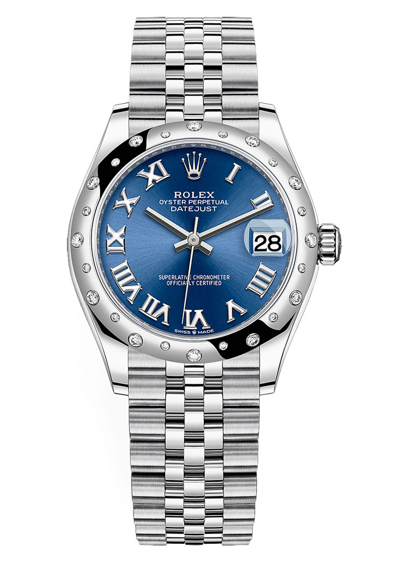 Pre-Owned Rolex Datejust 31mm in Steel with Diamond Bezel