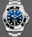 Sea Dweller Deep Sea in Steel with Black Bezel on Oyster Bracelet with Blue Black James Cameron Dial