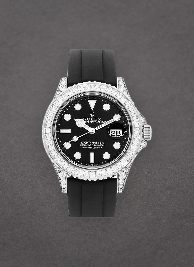 Pre-Owned Rolex Yachtmaster 42mm in White Gold with Diamond Bezel & Lugs