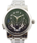 Nicolas Rieussec Chronograph in Steel on Steel Bracelet with Black Dial