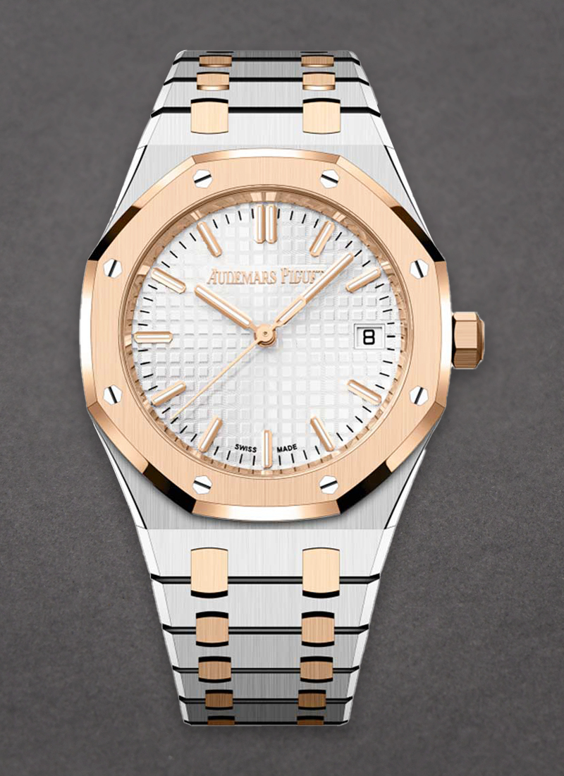 Audemars Piguet Royal Oak 34mm in Steel with Rose Gold Bezel