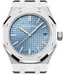 Royal Oak 37mm in Steel on Steel Bracelet with Ice Blue Dial