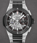 Big Bang Integral 42mm in Titanium with Black Ceramic Bezel on Titanium and Black Ceramic Bracelet with Skeleton Dial