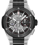Big Bang Integral 42mm in Titanium with Black Ceramic Bezel on Titanium and Black Ceramic Bracelet with Skeleton Dial