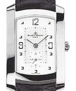 Baume & Mercier Hampton Milleis Large - WG White Gold with Silver dial on Strap