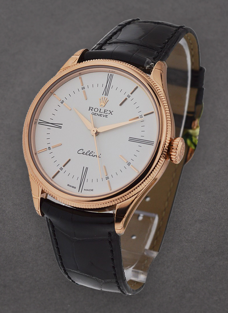 Pre-Owned Rolex Cellini Time 39mm in Rose Gold