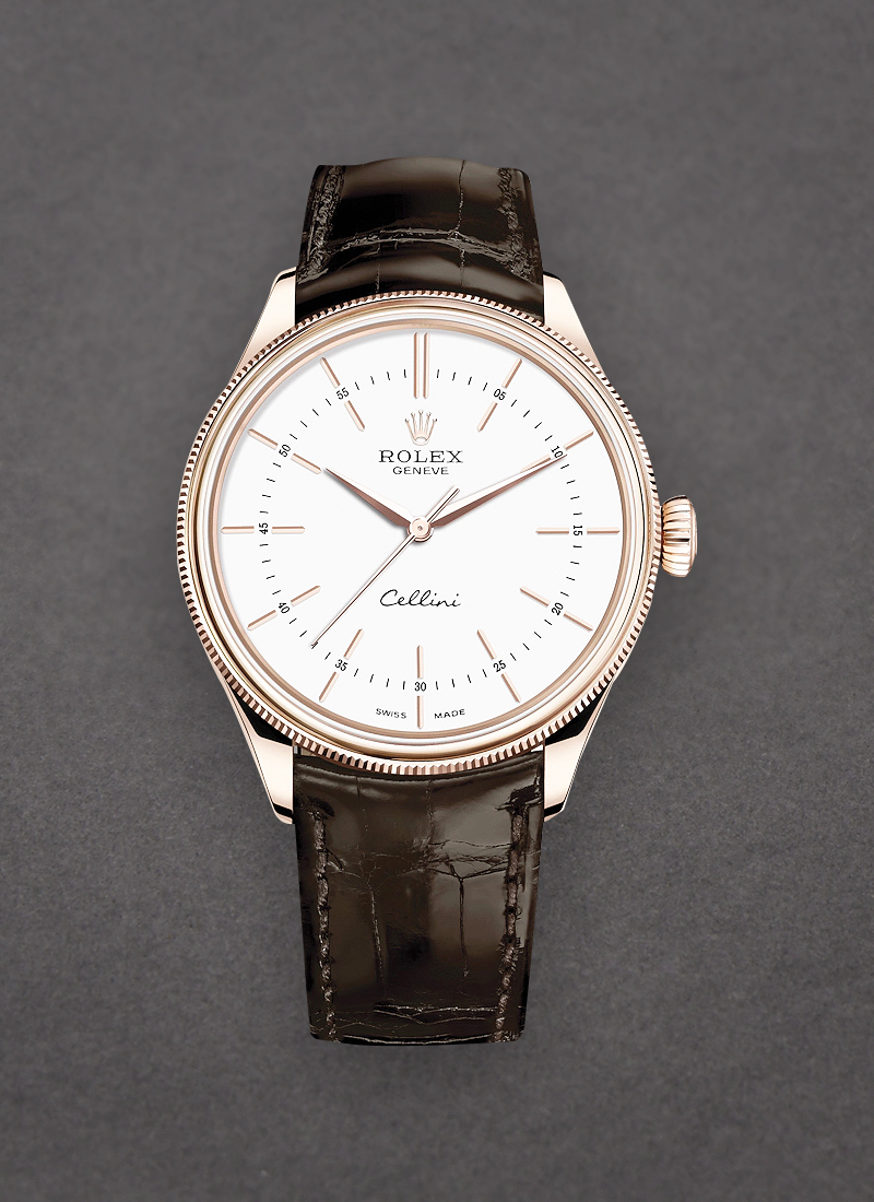 Pre-Owned Rolex Cellini Time 39mm in Rose Gold