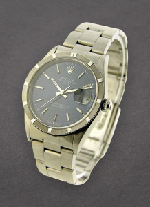 Pre-Owned Rolex 15210 Date 34mm in Steel with Finely Engine-turned Bezel 15210