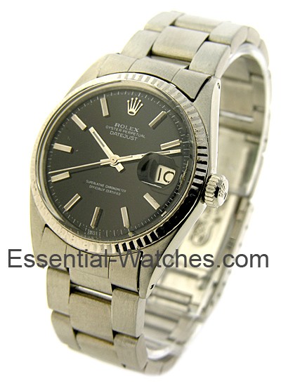 Pre-Owned Rolex Plastic Crystal Datejust in Steel