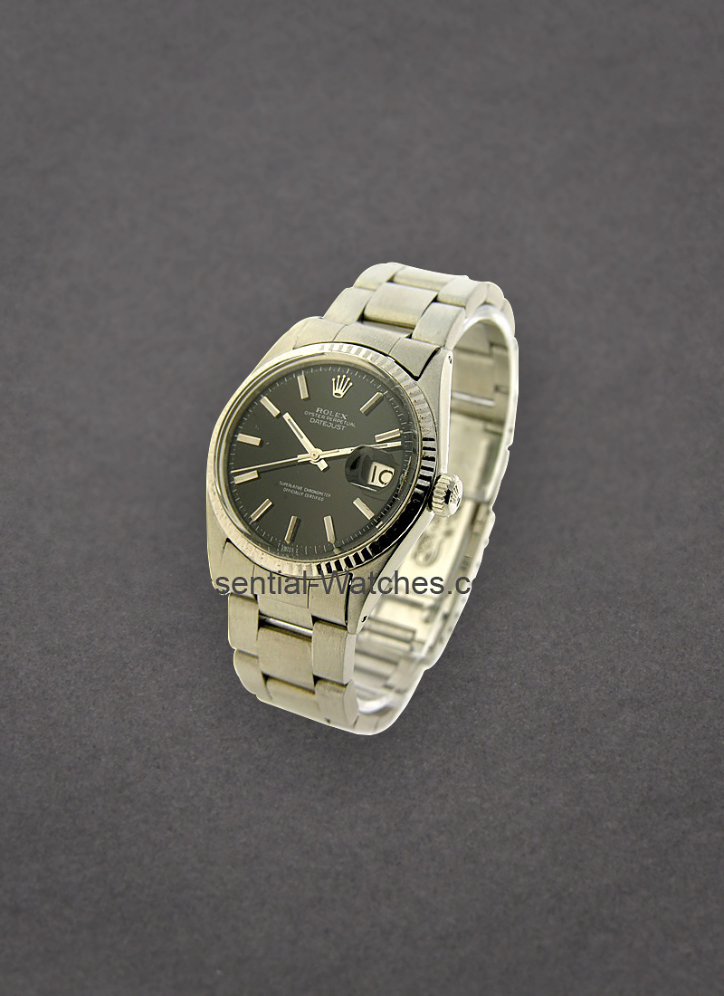 Pre-Owned Rolex Plastic Crystal Datejust in Steel