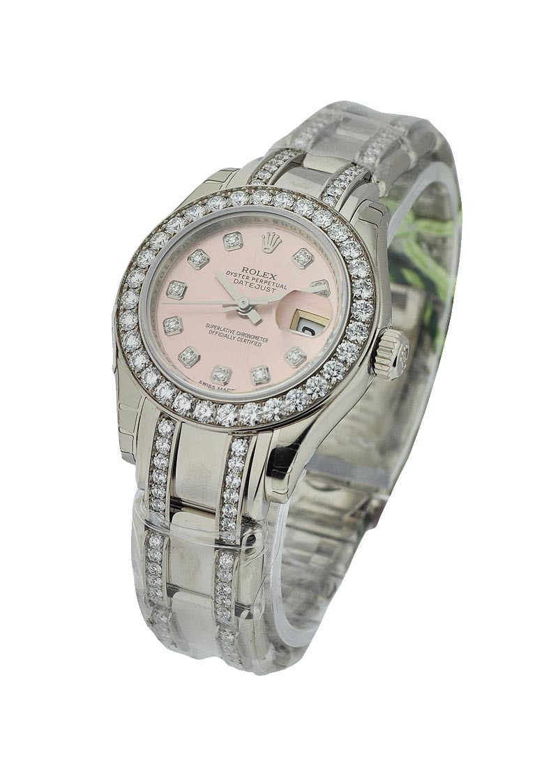 Pre-Owned Rolex DateJust Lady Masterpeice in White Gold with 32 Diamond Bezel