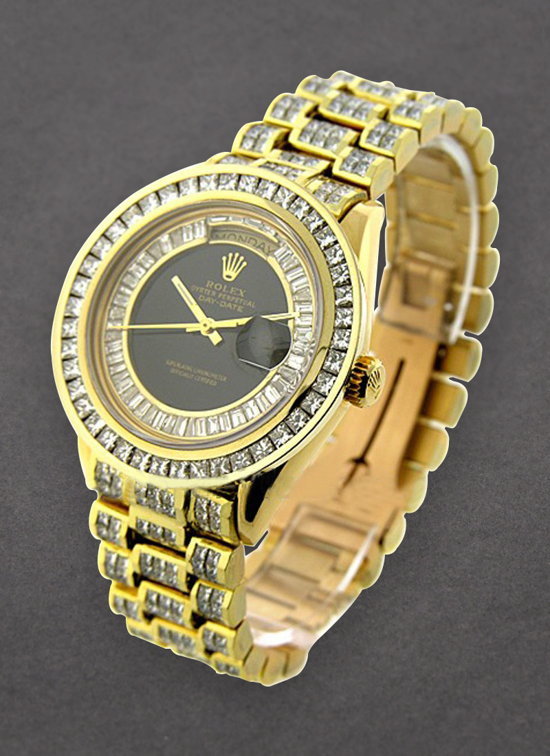 Pre-Owned Rolex President - 36mm - Yellow Gold - Diamond Bezel