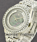 White Gold Super Day Date President Circa 1985 - Aftermarket Diamonds All Over