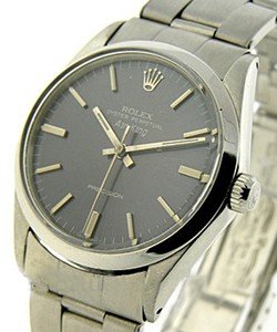 Air-King circa in Steel on Steel Oyester Bracelet with Black Stick dial