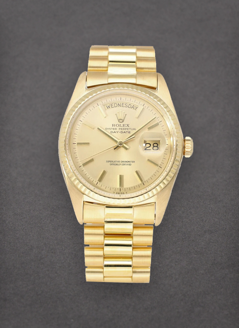 Pre-Owned Rolex President - Day-Date - 36mm - Yellow Gold - Fluted Bezel