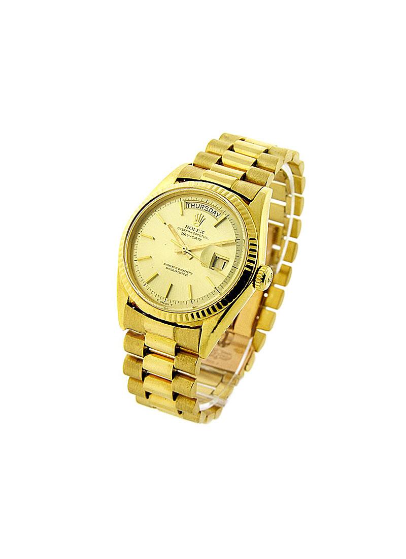 Pre-Owned Rolex President - Day-Date - 36mm - Yellow Gold - Fluted Bezel